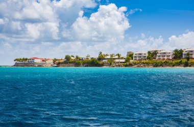 Karayip Adaları'nın görünümü .