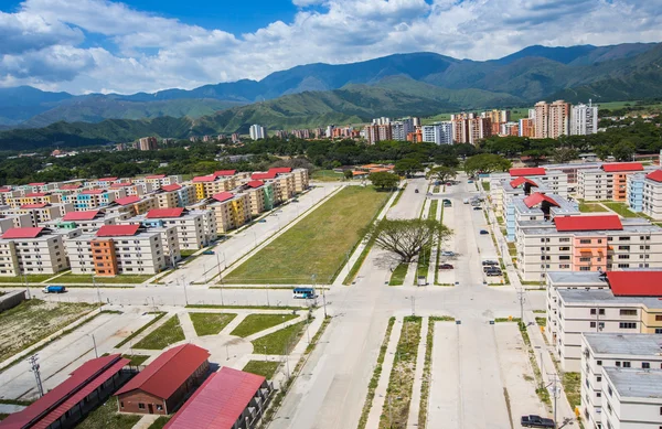 Şehrin yoksul çevrenin havadan görünümü — Stok fotoğraf