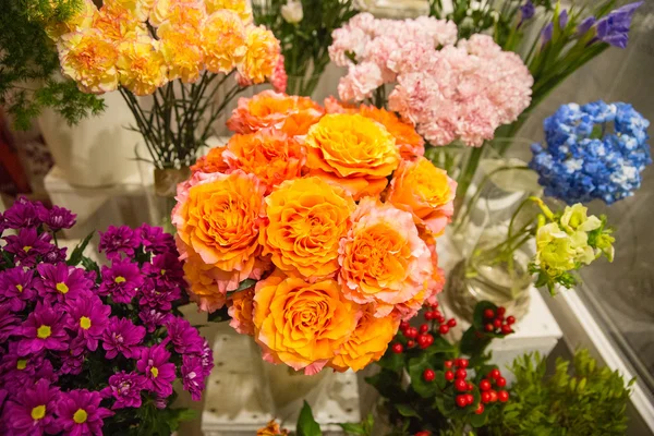 Lindas flores em vasos — Fotografia de Stock