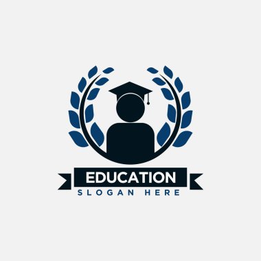 Eğitim logosu modern vektör şablonu üniversite okulu tasarımı