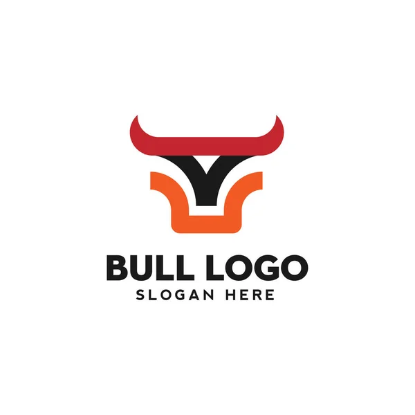 Stier Logo Symbol Stierkopf Illustration Einfache Design Inspiration Moderne Vektor — Stockfoto