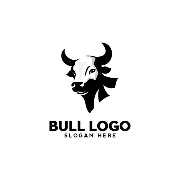 Desenho Arte Touro Cabeça Logotipo Design Ilustração Vetor Moderno Logotipo — Fotografia de Stock