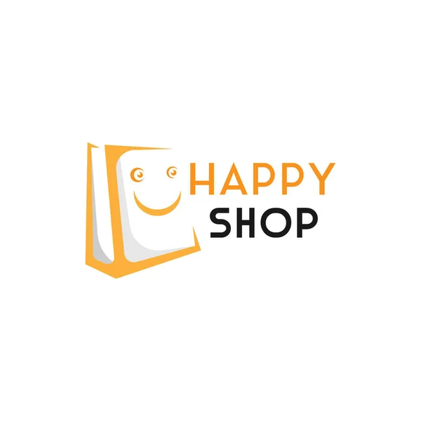 Shopping Bag Logo Design Icona Emblemi Logo Del Negozio Online — Foto Stock