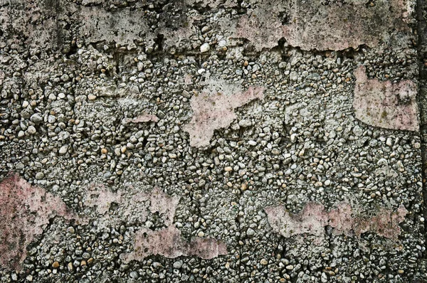 콘크리트 시멘트 사용하여 균열과 자국이 벽면의 무늬를 만든다 — 스톡 사진
