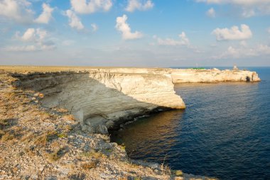 Tarkhankut yarımadasının sahil. Crimea