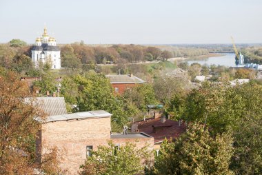 Chernigov şehir görüntüsü. Ukrayna