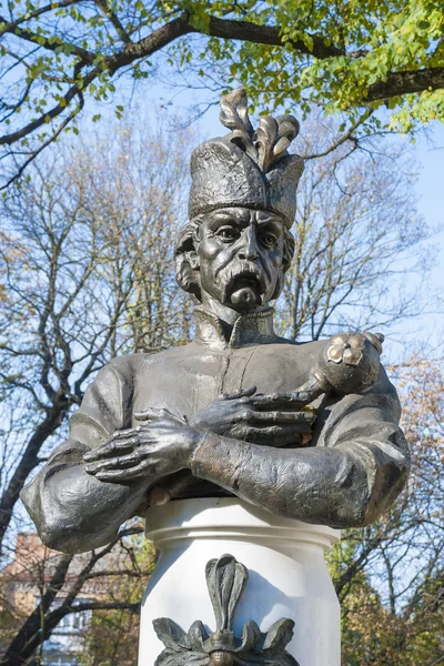 Tjernihiv, Ukraina - 19 oktober 2011: monumentet till Hetman labyrint — Stockfoto