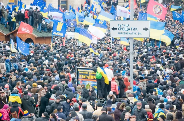 Demonstration i kiev, Ukraina — Stockfoto