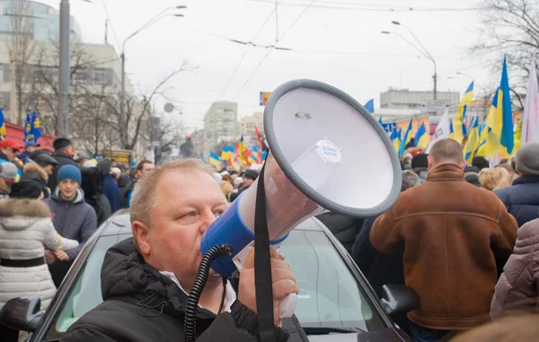 Demonstration i kiev, Ukraina — Stockfoto