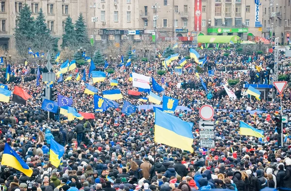 Demonstration in Kiew, Ukraine — Stockfoto