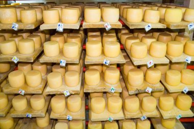 Ambar süt raflara peynirler yalan