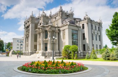 Kiev, Ukrayna - 18 Mayıs, Chimeras ile 2011:House en özgün mimar Vladislav Gorodetsky Kiev oluşturulmasıdır