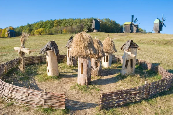 Ancien rucher près du village — Photo