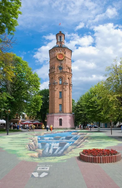 Vinnitsa city Central Park'ta. Ukrayna