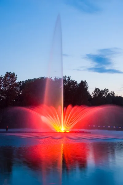 Winnicy, Ukraina-maja 27, 2012:Fountain prezydent podpisał - zbudowany w winnicy. — Zdjęcie stockowe