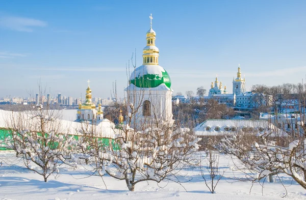 Kijów-Pechersk Ławra w zimie — Zdjęcie stockowe