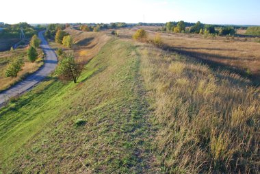 Eski toprak işleri. Kiev güneyinde yer. Ukrayna