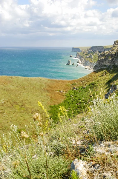 Seashore.Tarhankut,,Dzhangul. Crimea — Zdjęcie stockowe