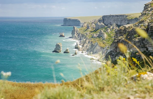 Seashore.Tarhankut,,Dzhangul. Crimea — Zdjęcie stockowe