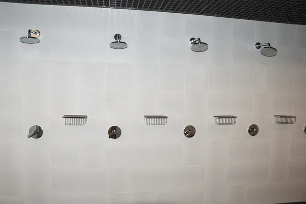 Modern shower for athletes — Stockfoto