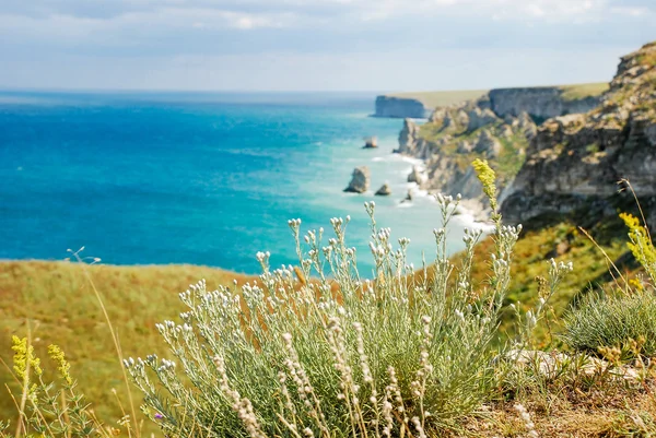 Beach peninsula Tarkhankut. Dzhangul — Stock Photo, Image