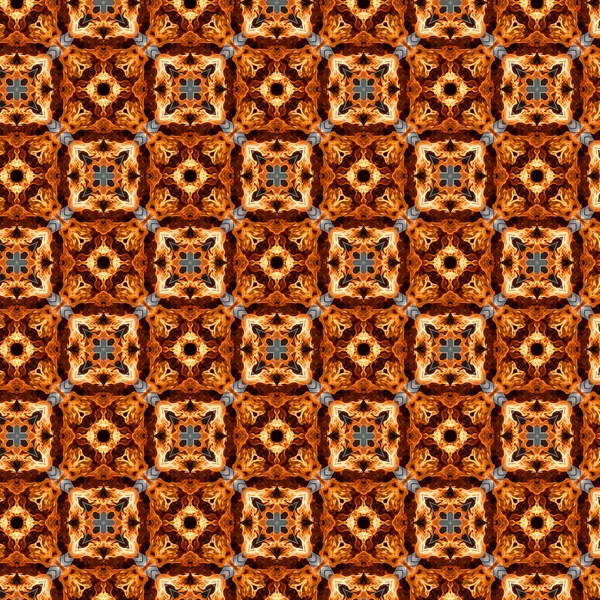 Design Motive Pattern Flowers Stars Abstract Forms Kaleidoscope — Stock Photo, Image