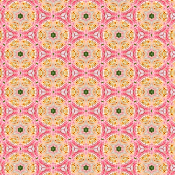 Design Motive Pattern Flowers Stars Abstract Forms Kaleidoscope — Stock Photo, Image