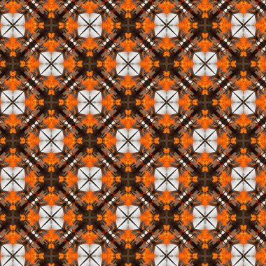 Çiçekler, yıldızlar ve kaleydoskop içindeki soyut biçimlerin motif dizaynı