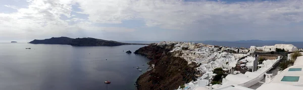 Magic Oia Ilha Sanorini Grécia Vista Panorâmica Parte Histórica Cidade — Fotografia de Stock