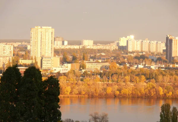 Natura Città Nei Colori Dell Autunno — Foto Stock