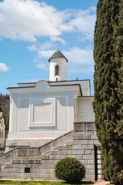 Detalles Del Exterior Del Palacio Parque Livadia Ciudad Yalta Crimea —  Fotos de Stock