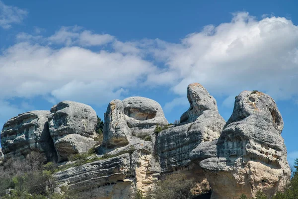 Каменные Сфинксы Каралезской Долины Возле Села Залесное Крым — стоковое фото