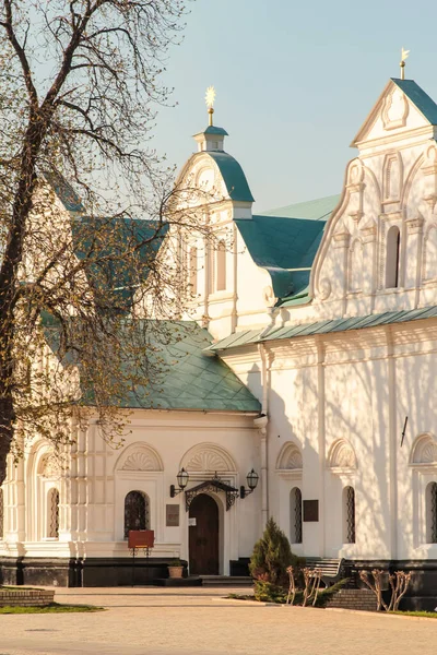 Kiev Pechersk Lavra Detalles Del Exterior Los Edificios Internos Catedrales — Foto de Stock