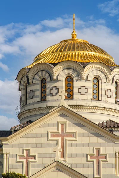 Chersonesus Cathedral Sebastopol Crimea Catedral San Vladimir Detalles Exteriores Día — Foto de Stock