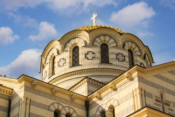 Chersonesus Cathedral Sebastopol Crimea Catedral San Vladimir Detalles Exteriores Día — Foto de Stock