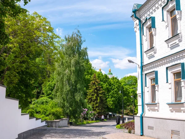 Kiev Pechersk Lavra, details of the exterior of internal buildings and cathedrals and the park.