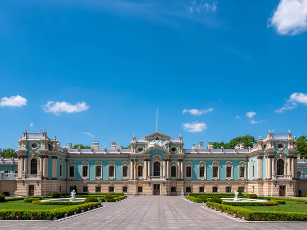 Allmän Bild Och Detaljer Utsidan Mariinsky Palace Staden Kiev Ukraina — Stockfoto