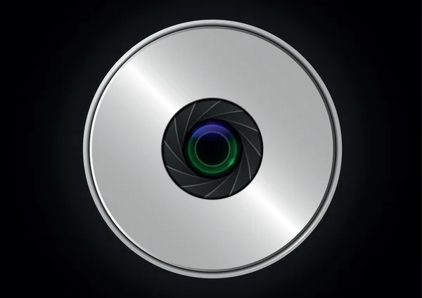 Camera lens shutter — Stock Vector