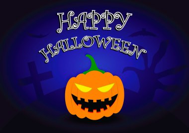 Cadılar Bayramı Balkabağı kafa ile arka plan