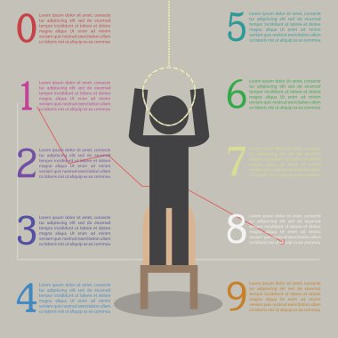 Stresin etkilerini Infographics. Çöp Adam vardır hakkında com için