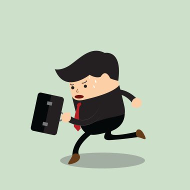 İşadamı bir acele saat