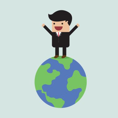 Dünya üzerinde işadamı