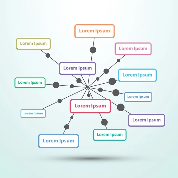 Modello di infografica astratta — Vettoriale Stock