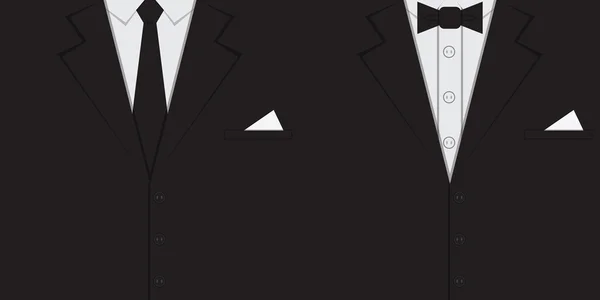 男性の衣類のスーツの背景 — ストックベクタ