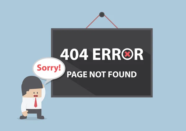 404 Erreur, Page introuvable — Image vectorielle