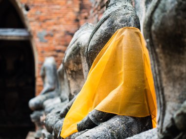 Wat Chai Watthanaram eski Buda heykeli