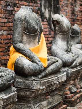 Wat Chai Watthanaram eski Buda heykeli