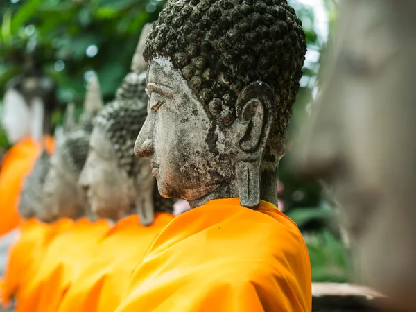 Boeddha standbeeld in wat yai chai mongkol — Stockfoto