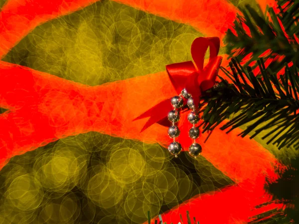 Bokeh luce dell'albero di Natale — Foto Stock