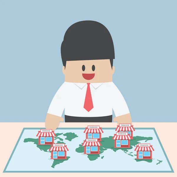 İş adamı istiyorum onun iş Franchise konsepti genişletmek için